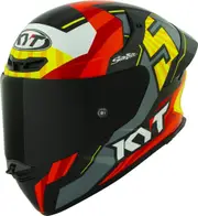 KYT TT-Revo Flux Helmet, red-yellow, Size 2XL for Men Red Yellow