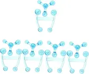 Baluue 5sets Portable Manual Back Massager Handheld Plastic Massager for Shoulder Neck 2pcs*5