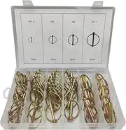 50 Piece Lynch Pins Heavy Duty Lynch Pin Assortment Kit for Trailers Tractors Trucks Mowers