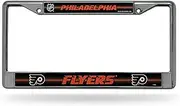 NHL Bling Chrome License Plate Frame with Glitter Accent