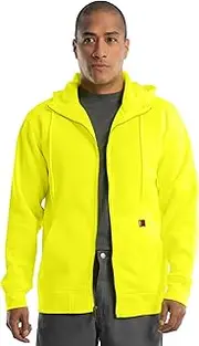 [Wrangler] Men's Durable Performance Fleece Hi-viz Full Zip Hoodie