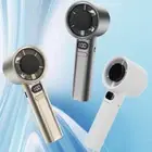 Mini Fan Portable Handheld Fan USB Rechargeable with Digital Display Pocket Fan