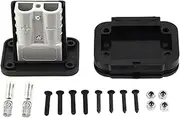 Socket Strip for Anderson Plug - 50a Plug Plate Socket for Anderson Connectors | Installation Socket with Dust Cover, Flush-Mounted Frame with Cover, Compatible with Car, Boat, Solar Systems