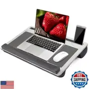Extra Large Lap Laptop Desk- Home Office Portable LapDesk with Mouse Pad and