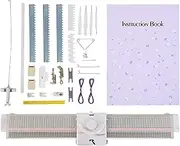LK150 Silver Reed Knitting Machine - 6.5mm Mid Gauge 150 Stitches Plastic Domestic Automatic With Yarn Needles Accessories for Adults Kids