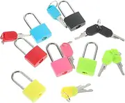 CONGARTENO 6sets Mini Colored Padlocks with Keys Locks for Diary Stationery Luggage and Storage Rustproof Lightweight High-Temperature Resistant for Outdoor Use