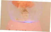 Snow Globe Automatic Automatic Rotatable Snowflake with Coloful Light for Y