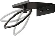 Towel Rings for Bathroom Wall - Bathrobe Rack Grab Stand,Heavy Duty Bath Accessories, No Drilling Wall Mounted Towel Hanger with Shelf for Bathroom Kitchen