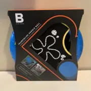 Black Series Mini Trampoline Paddle Ball Outdoor Play Sports Discs & Bounce Ball