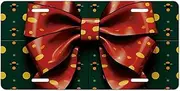 Wrapping Paper with Bow License Plate Decorative Car Metal Plates Vanity Tag Aluminum Novelty License Plate Car Decoration 6 X 12 Inch