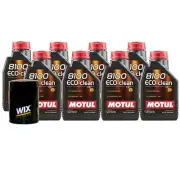 8L Motul 8100 ECO-CLEAN 0W-30 Wix Filter Motor Oil Change Kit API SN