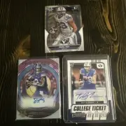 BYU Cougars RC Auto Football (3) Card Lot Hall Bushman Rex