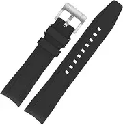 [Tovimall] Bands for Moonswatch Watch,Curved No Gap Silicone Strap,Compatible with Omega X Swatch Moonswatch Speedmaster 20mm Watch,Swatch Omega Moonswatch Speedmaster Watch Replacement Strap for Women Men