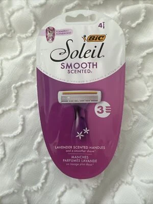 2 X Soleil Twilight Razor for Women 4 Pack Lavender Scent (8 Razors Total) Lot