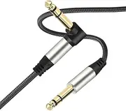 Guitar Cable 10 Ft 1/4 Inch Right Angle Instrument Cable Electric Guitar Cord 1/4 Inch TRS Electric Bass Guitar Electric Bass Amplifier Guitar Amp Cord Compatible