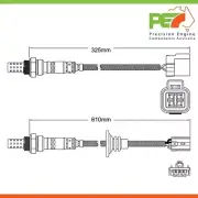 2x New * OEM * Pre-Cat & Post-Cat Oxygen Sensors For Proton Jumbuck 1.5L