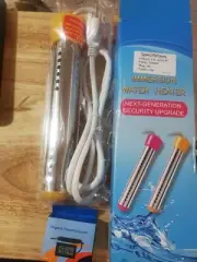 SEALED 2000W Immersion Water Heater 120-225V AC with digital thermometer