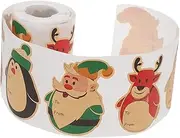 ARTIBETTER 1 Roll Christmas Party Tags Labels Stickers for from Stickers Adorable Santa Snowman Designs for Holiday Present Wrapping Festive Occasions
