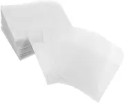 HOUDERCO 50pcs Jewelry Envelope Bag Label Self Seal Postage Bags Wrapping Paper Film White Foam Cubes Post Mini Jewelry Envelope Cubes Shipping Snap Silica Gel Packets Litmus