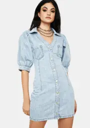 Denim Real Trendsetter Denim Mini Dress