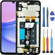 [Foufinin] for Samsung Galaxy A14 5G Screen Replacement for Samsung A14 5G Screen Replacement with Frame SM-A146U SM-A146A SM-A146W SM-A146P LCD Display Touch Digitizer Assembly with Tools Black