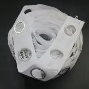 1-10m Curtain Heading Tape with Pre Installed Round Metal Rings Curtain Header