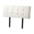Palermo Double PU Leather Bed Deluxe Headboard Bedhead - White