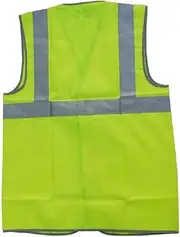 High Visibility Security Jackets, Yellow Adult High Visibility Florescent Reflective Vest for Night, Rainy and Foggy