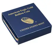 US Mint Presentation Case For 1/4 oz Gold American Eagle Coin Display Gift Box