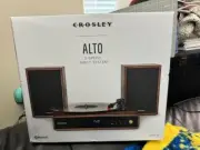 Crosley Alto Shelf System CR7019A-WA With 3 Speed Turntable + Built-in Bluetooth