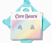 Care Bears™ Sterling Silver Enamel Grumpy Bear Stud Earrings