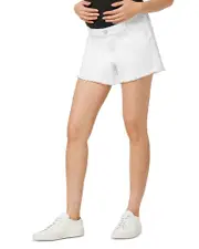 Joe's Jeans The Ozzie Mid Rise Maternity Shorts in White