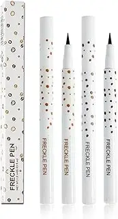 Aaiffey 2 Colors Freckle Pen Waterproof Long-lasting Quick Dry Small Spot Natural Lifelike Freckle Makeup Pen (Dark Brown+Light Brown)
