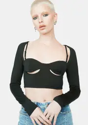 Just Because Cut Out Crop Top