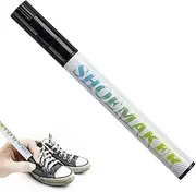 [Generic] Shoe Repair Pen - 20g Compact White Shoe Cleaner Black Shoe Markers,Professional Repairing Pen Shoe Marker Lightweight Shoe Leather Repair Paint for White Sneakers