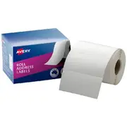 Avery Roll Address Labels 102 x 49mm White 500 Pack