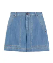 Weekend Max Mara Logo-Patch Denim Shorts IT40,IT44,IT42,IT38,IT46 navy blue