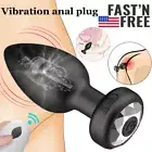 Remote 10 Vibrating Prostate Anal Butt Plug For Male Men Couples Mastuabtor
