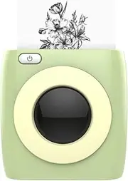 JSEIAJB Portable Thermal Printer for Photos, Compatible with Android Mini Printers(White-Mountain peach7)