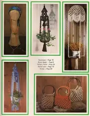 Hanging Table & Purse Patterns - Craft Book: What in the Macrame is it?