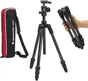 Manfrotto Befree Advanced AS Camera Tripod Screw Lock Compatible with Arca-Swiss Portable Compact Travel Tripod Kit Ball Head Carbon Tripod for DSLR Mirrorless Cameras Camera Accessories