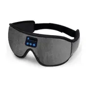 Dark Grey 3D Contoured Bluetooth Sleep Eye Mask - Ultra Soft Wireless Music Mas