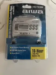 Aiwa Portable Cassette Player - Silver (HS-TX386)
