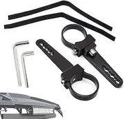 LED Light Bar Mounting Brackets - LED Light Mounting Bracket Roll Cage Holder | Adjustable Car Accessories Heavy Duty Tube Clamp for Roof Rack