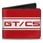 Buckle Down Ford Mustang GT CS California Stripe Red White Vegan Leather Wallet