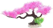 Ipetboom Aquarium Decoration Fake Plant Lifelike Pine Tree Fish Tank Drift Plant Artificial Plastic Natural Look