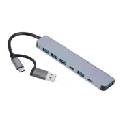 TypeC HUB Aluminum Docking Station USB Splitters for Computer Charging Dock