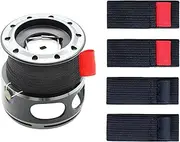 Roller Protectors - 4 Pieces Tackle Storage Band, Wear Resistant Angler Gear Belt | Portable Outer Roller Wicks Protective Coil Tape for Anglers, m, Siehe Beschreibung, See description