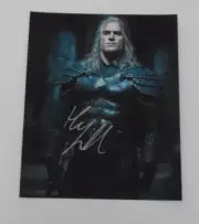 HENRY CAVILL THE WITCHER 8x10 RARE HAND SIGNED PHOTO COA AUTOGRAPH