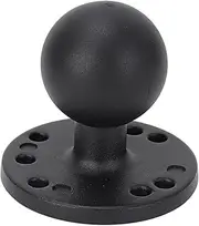1.5 Inch Ball Mount Base, Aluminum Round Plate with AMPS Holes, RAM Compatible Vehicle Mount, Non Slip Ball Mount Adapter for RAM Mount C Size Ball Dual Socket Arm